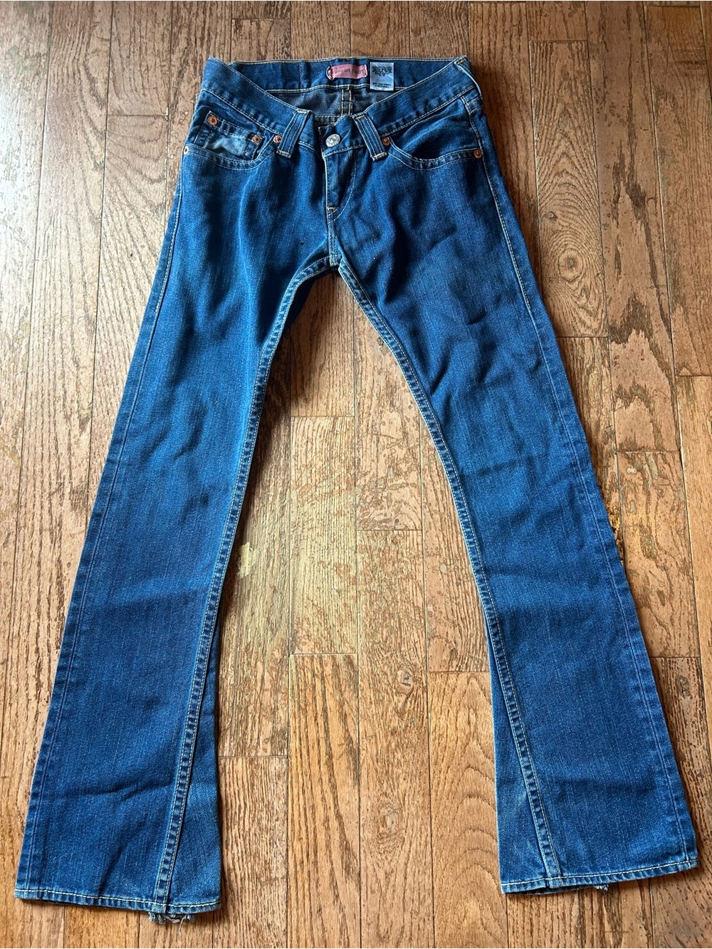 Levi's Women's Dark Blue Flare Jeans tough boot type 1